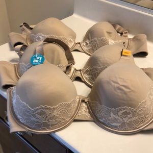Vanity Fair 76382 Group of 3 Bras Size 38DD (38E)